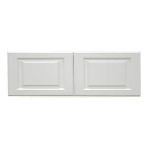 Newport Assembled 30x15x12 in. Wall Cabinet with 2 Doors in Classic White