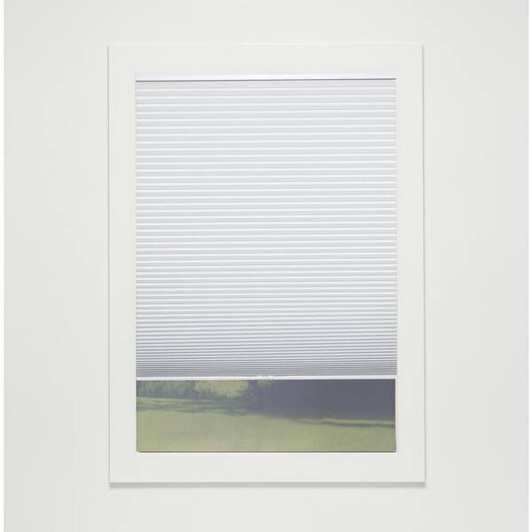 Perfect Lift Window Treatment White Cordless Blackout Eco Polyester Cellular Shades - 69.5 in. W. x 42 in. L