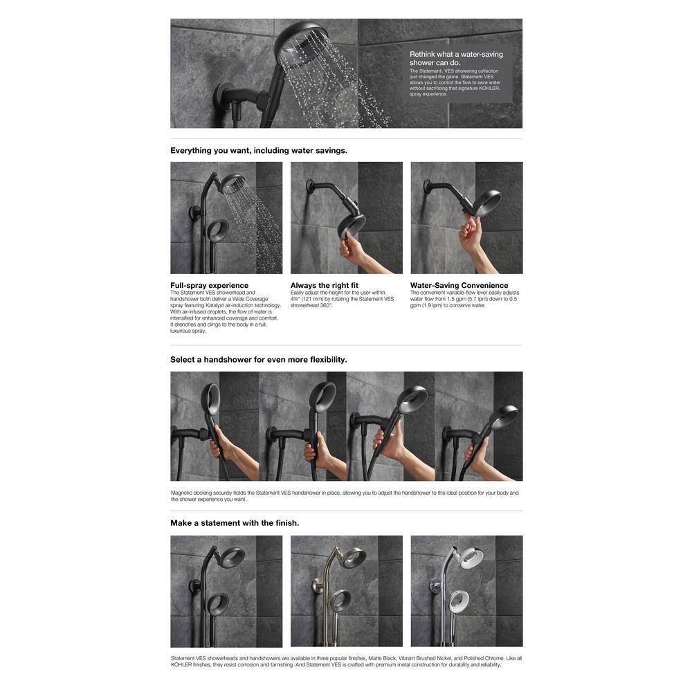 Polished Chrome Wall Mounted Single Function Handshower Kit