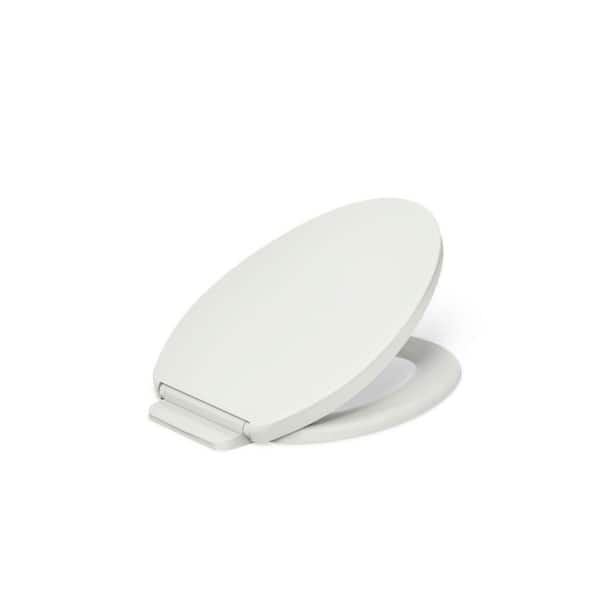 KOHLER Impro Elongated Ready Latch Quiet-Close Toilet Seat in Dune