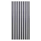 26 in. x 3/4 in. Black Pearl Matte Galvanized Steel Square Baluster (10-Pack)