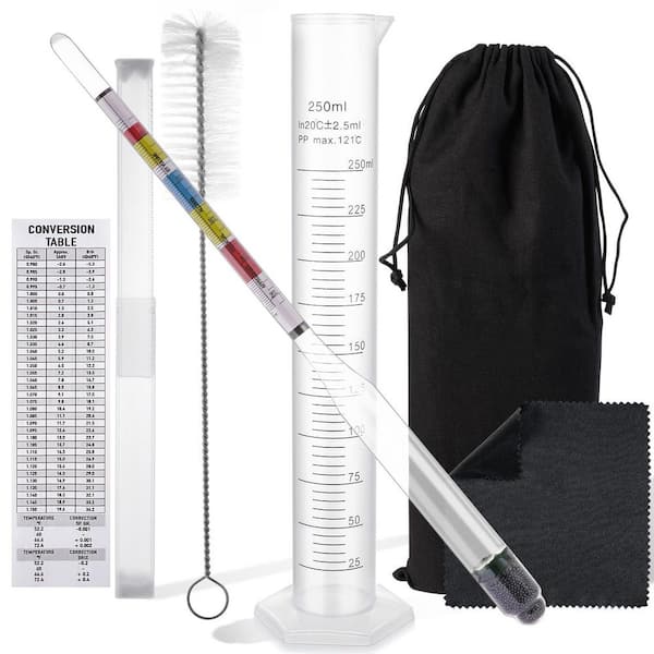 Hydrometer Beer Brewing Kit, Moonshine Still Kit for Mead, Wine, Beer, Ale and Kombucha Brewing