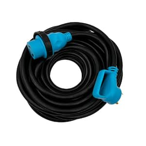 30ft 10/3 STW 30-Amp TT-30P/L5-30R RV Power Extension Cord with Straight Twist Lock Handle