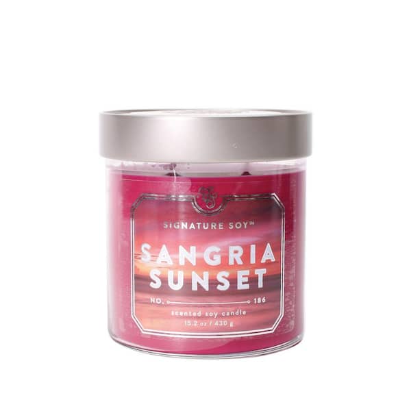 Signature Soy 15.2 oz. Sangria Sunset Scented Candle