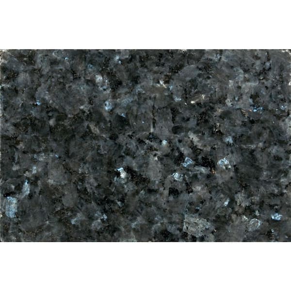 STONEMARK 3 in. x 3 in. Granite Countertop Sample in Blue Pearl