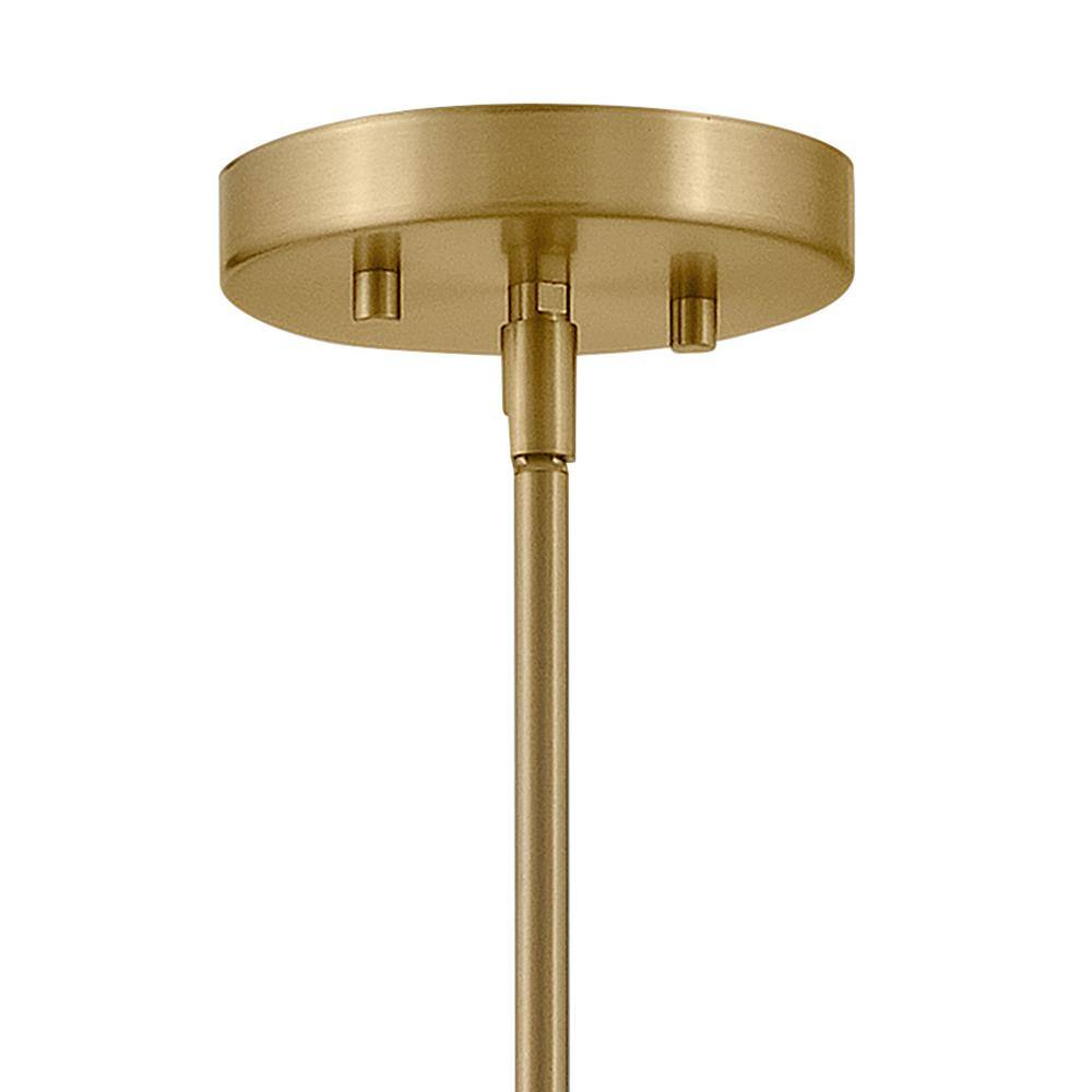 Hux 36" Lacquered Brass 7-Light Candle Style Chandelier