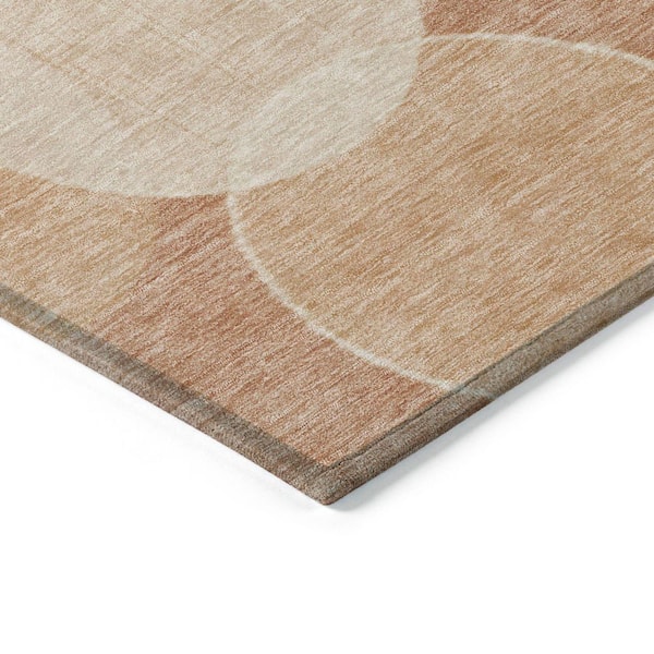Chantille Machine Washable Indoor/Outdoor Abstract ACN1751 Coral 8 ft. x 10 ft. Area Rug