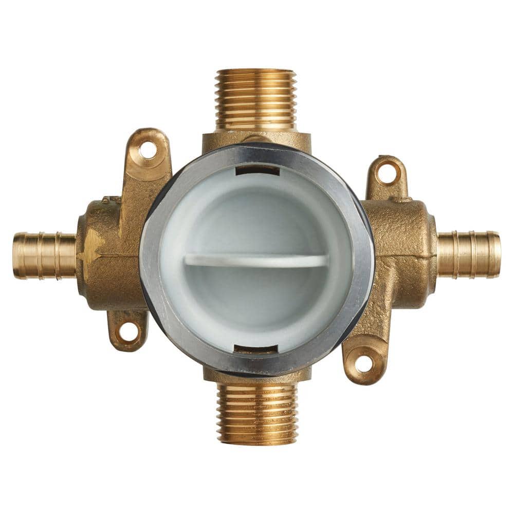 Flash Shower Rough-In Valve with PEX Inlets/Universal Outlets for Crimp Rin