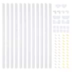 Complete Cable Concealer Management Kit in White (2-Pack)
