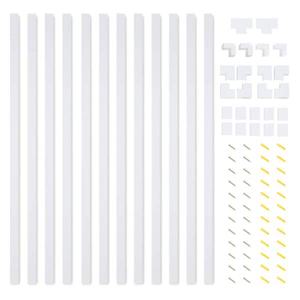 Complete Cable Concealer Management Kit in White (2-Pack)
