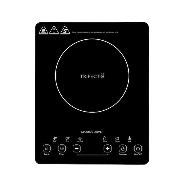 11 in. 1 Element 1800-Watt Induction Cooktop in Black with 10-Power Zones