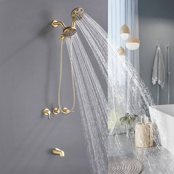 Miscool Ami Triple Handle 6-Spray Tub and Shower Faucet 1.8