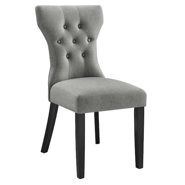 MODWAY Silhouette Light Gray Dining Side Chair