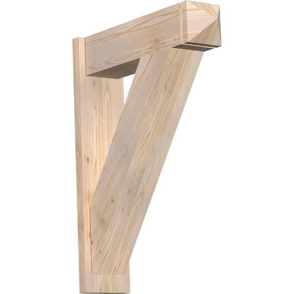 Ekena Millwork 8 in. x 36 in. x 28 in. Traditional Arts and Crafts Smooth Douglas Fir Outlooker