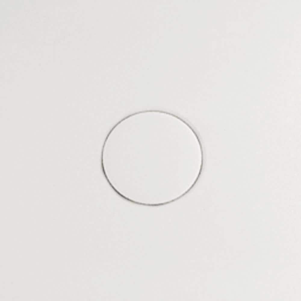 59'' White Oval Freestanding Acrylic Soaking Bathtub