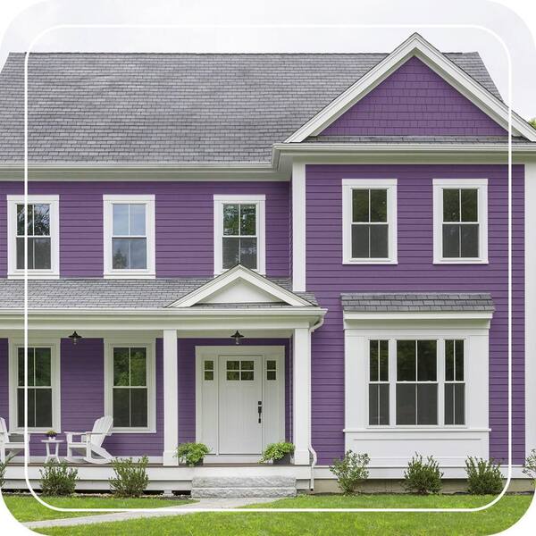 BEHR ULTRA 1 qt. #660B-7 Exotic Purple Flat Exterior Paint