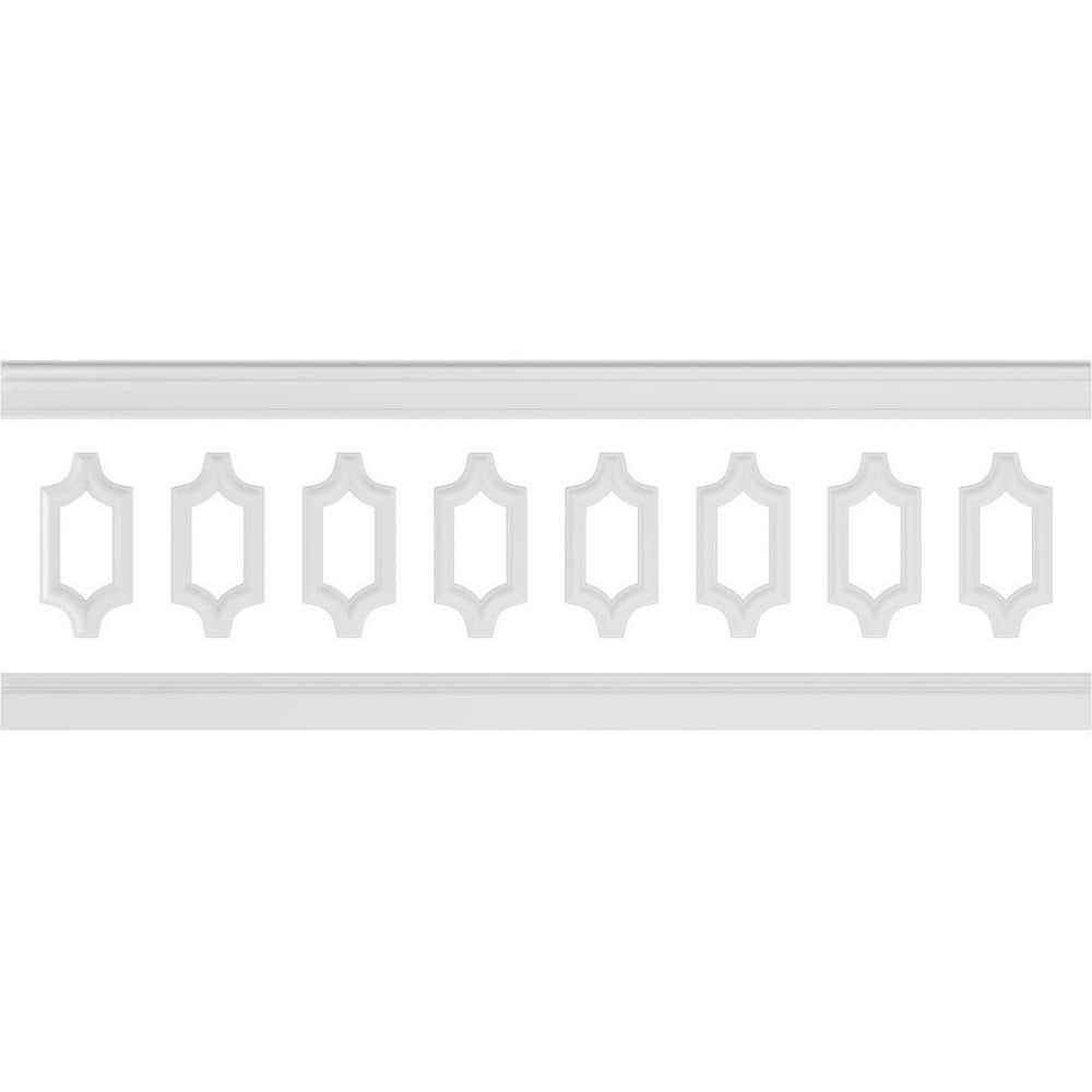 94 1/2 in. (Adjustable 32 in. to 36 in.) 21 sq. ft. Polyurethane Ashford Scalloped Panel Wainscot Kit Primed price history on PriceWatchPro