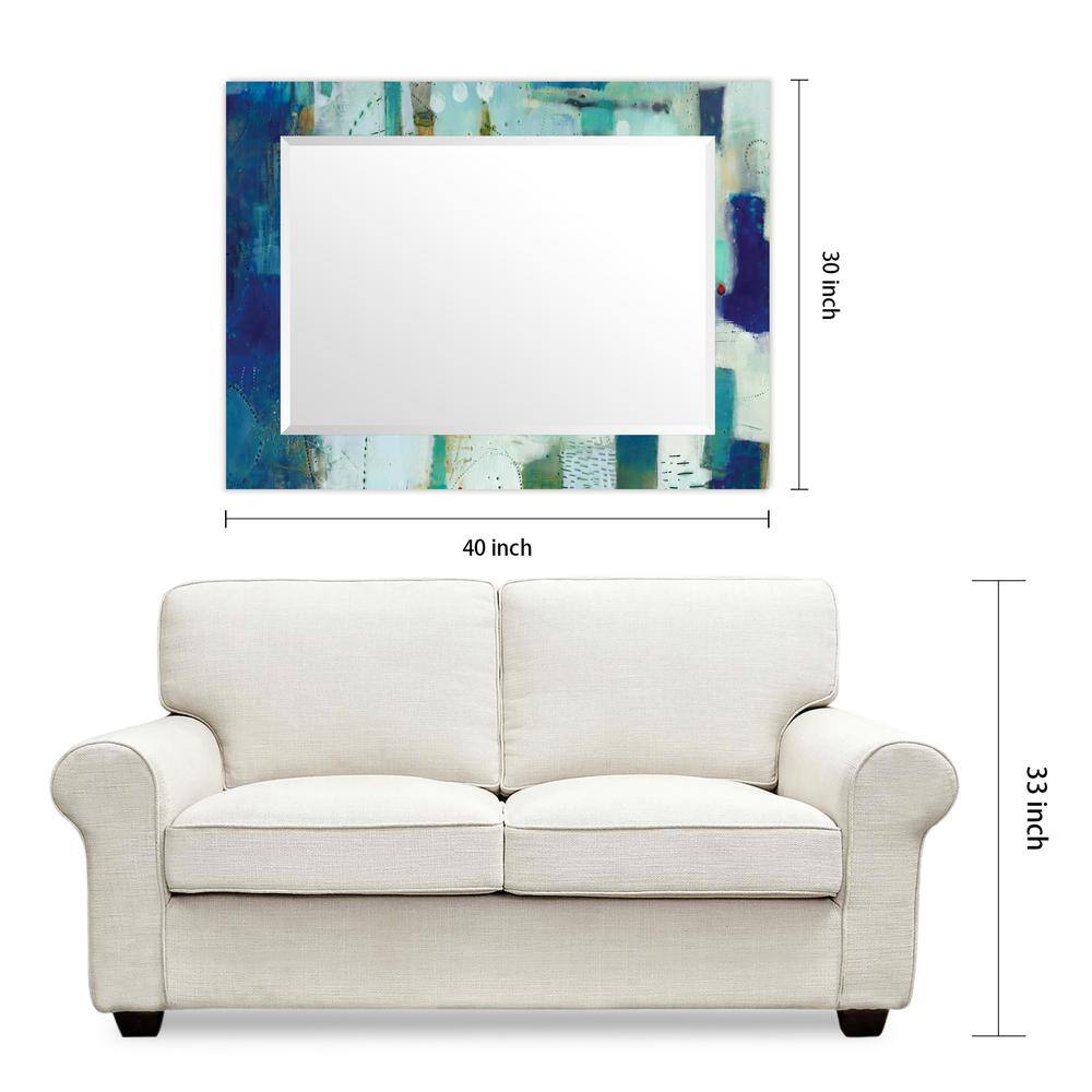 Sue Jachimiec-Inspired Frameless Beveled Glass Wall Mirror 30x40