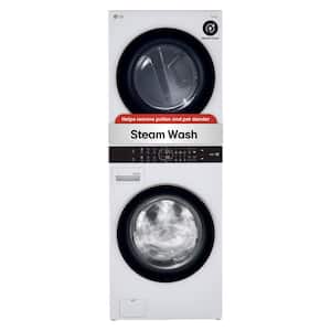 WashTower Stacked SMART Laundry Center 4.5 Cu.Ft. Front Load Washer & 7.4 Cu.Ft. Electric Dryer in White