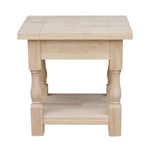 Tuscan Unfinished End Table