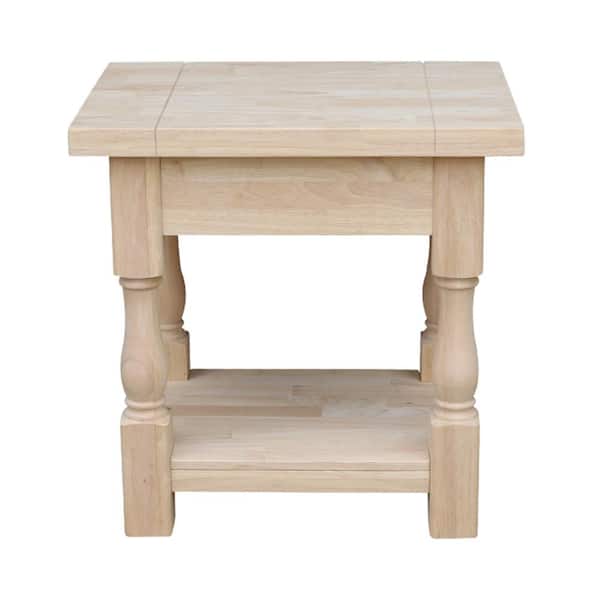 International Concepts Tuscan Unfinished End Table