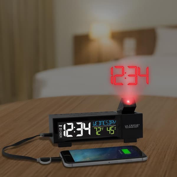 La Crosse Technology Mini Digital Clock with Comfort Meter 513-148-TBP -  The Home Depot
