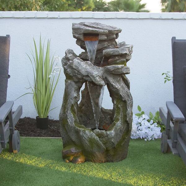 Alpine Corporation 41 in. Tall Indoor/Outdoor Rainforest Waterfall