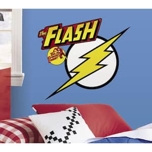 5 in. x 19 in. Classic Flash Logo Peel and Stick Giant Wall Decals