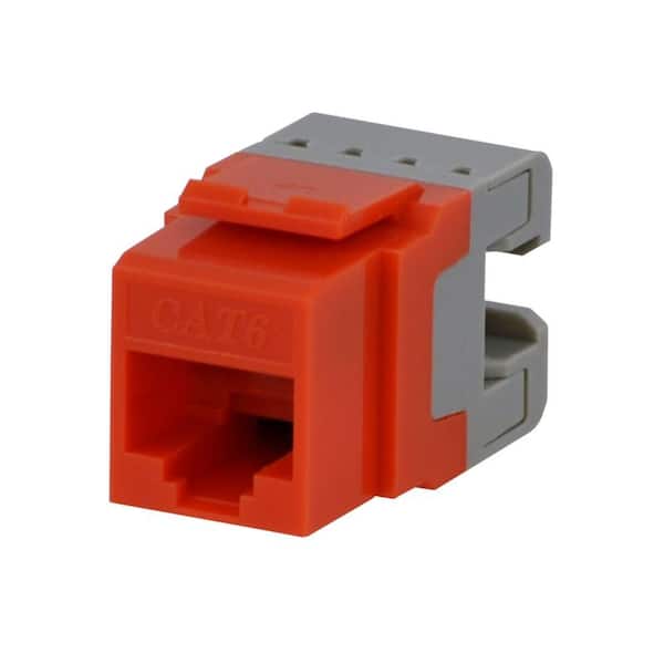 Commercial Electric Category 6 Jack - Orange