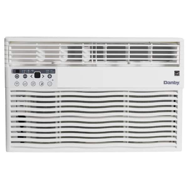 Danby 12,000 BTU 115V Window Air Conditioner Cools 550 Sq. Ft. with Remote Control in White