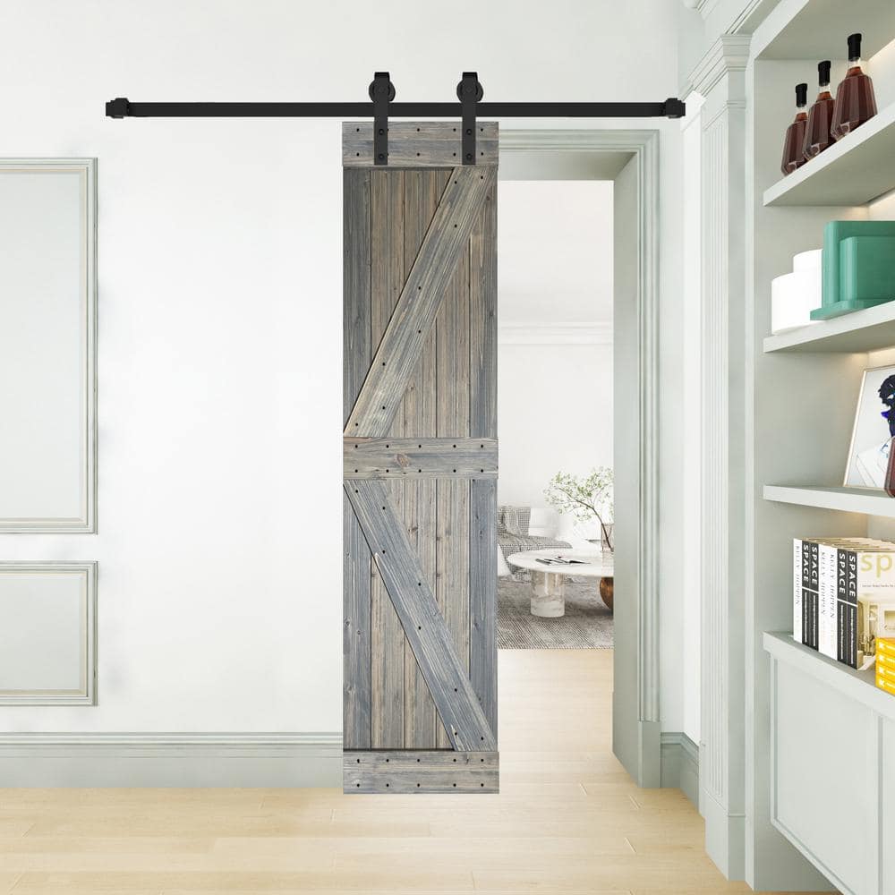 Aged Barrel Finished Solid Wood 24" x 84" Barn Door Slab