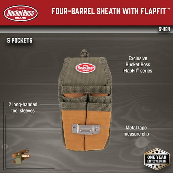 Four Barrel Sheath Tool Belt Pouch with FlapFit