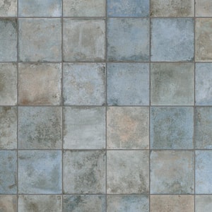 Kings Etna Blue 13-1/8 in. x 13-1/8 in. Ceramic Floor and Wall Tile (12.2 sq. ft./Case)