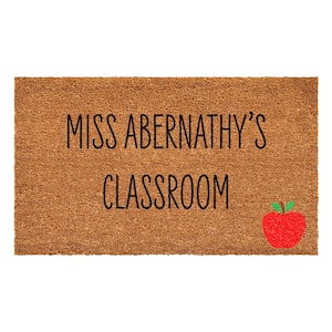 Personalized Miss Classroom Doormat 17" x 29"
