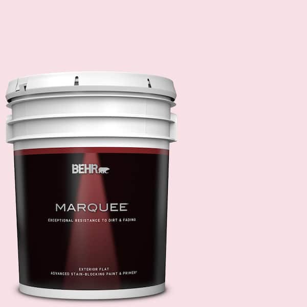 BEHR MARQUEE 5 gal. #110A-2 Poetic Princess Flat Exterior Paint & Primer