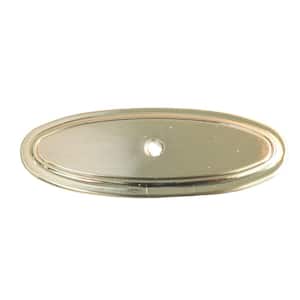 3 in. Champagne Gold Classic Thin Oblong Cabinet Backplate (10-Pack)