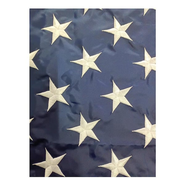 American Flag 3x5 ft Outdoor Heavy Duty Embroidered Stars Fade Resistance  Brass Grommets