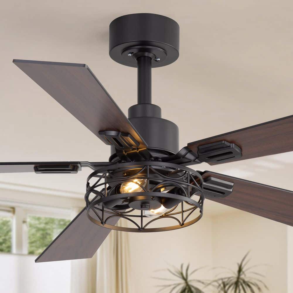 MOWL Obssesion 【BLACK】 Breezary 42 in. Indoor Black Downrod Mount Ceiling Fan with