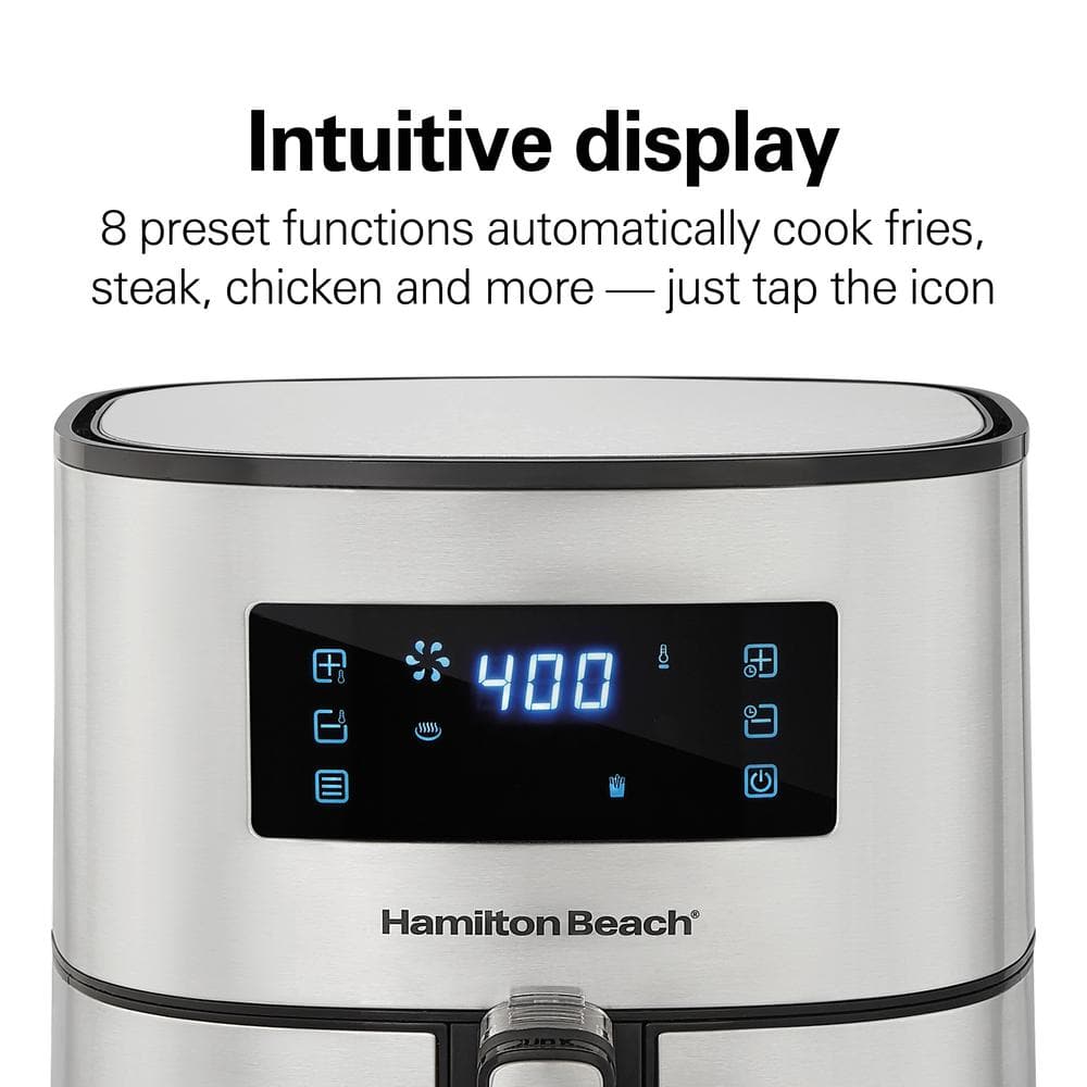 Hamilton Beach 5.8 Quart Stainless Steel Digital Air Fryer