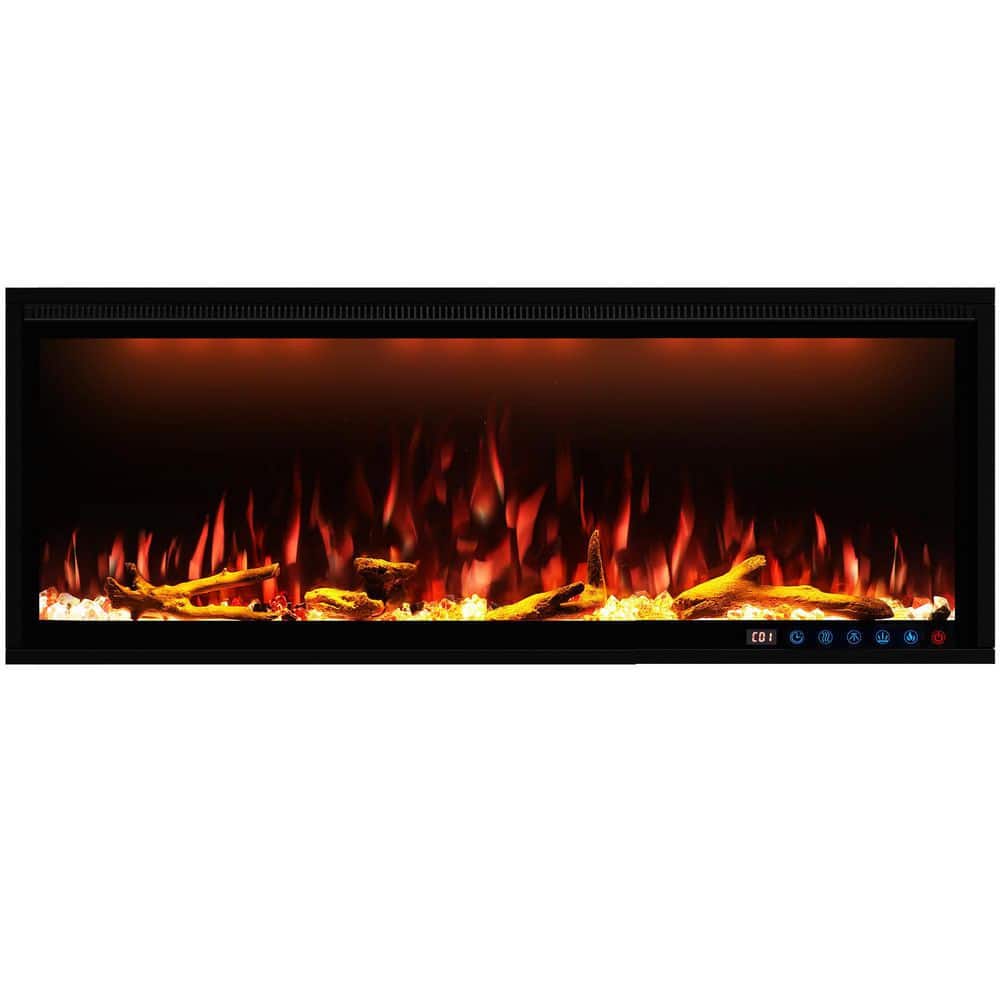 Prismasterkeeps your home stylish 42 in. Smart Electric Fireplace Inserts Recessed and Wall