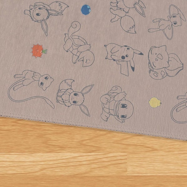 Pokemon Poke Pattern Multicolor Washable Indoor Rug 36 in. x 62 in.