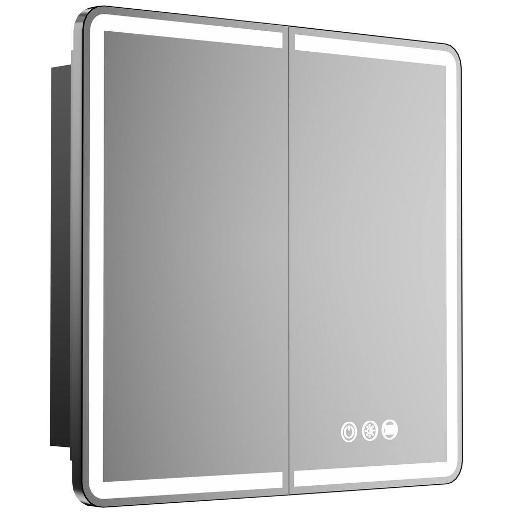 36 in. W x 32 in. H Rectangular Iron Medicine Cabinet with Mirror and Light, Dimmable, Anti-fog, Fully Assembled price history on PriceWatchPro