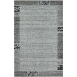 Del Mar Sarah Light Gray 3' 3 x 5' 3 Area Rug