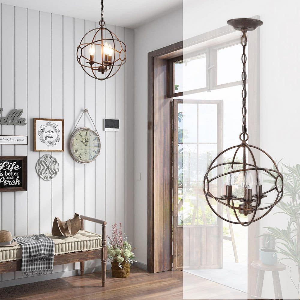 Bronze Three Light Ceiling Pendant Buy Endon Daley Light Bronze