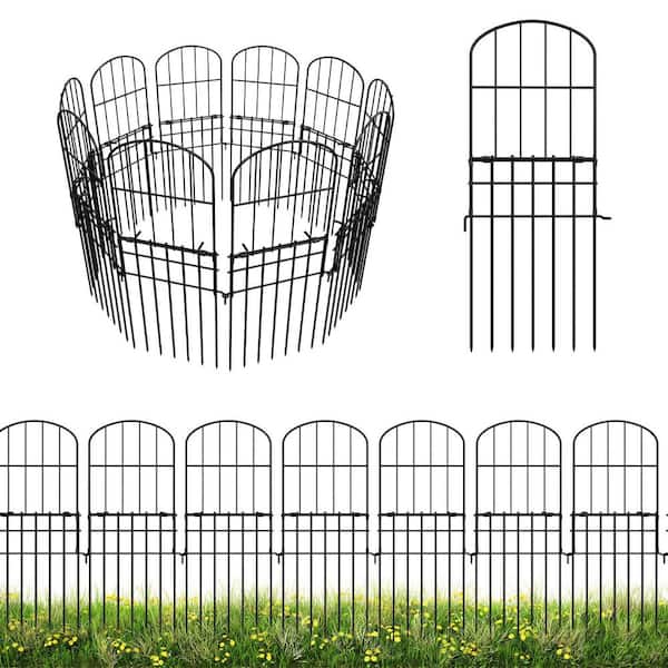 Animal Barrier Fencing 10-Pack, 29 in. H x 10 ft. L Rustproof Metal Garden Fence No Dig