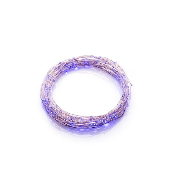 DEERPORT DECOR 36-Count 12 ft. Integrated LED Blue Micro String Light (3-Pack)