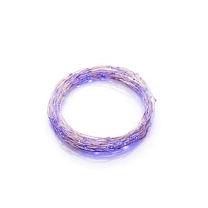 36-Count 12 ft. Integrated LED Blue Micro String Light (3-Pack)