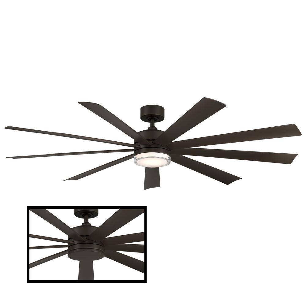 Indoor/Outdoor Bronze Smart Ceiling Fan 