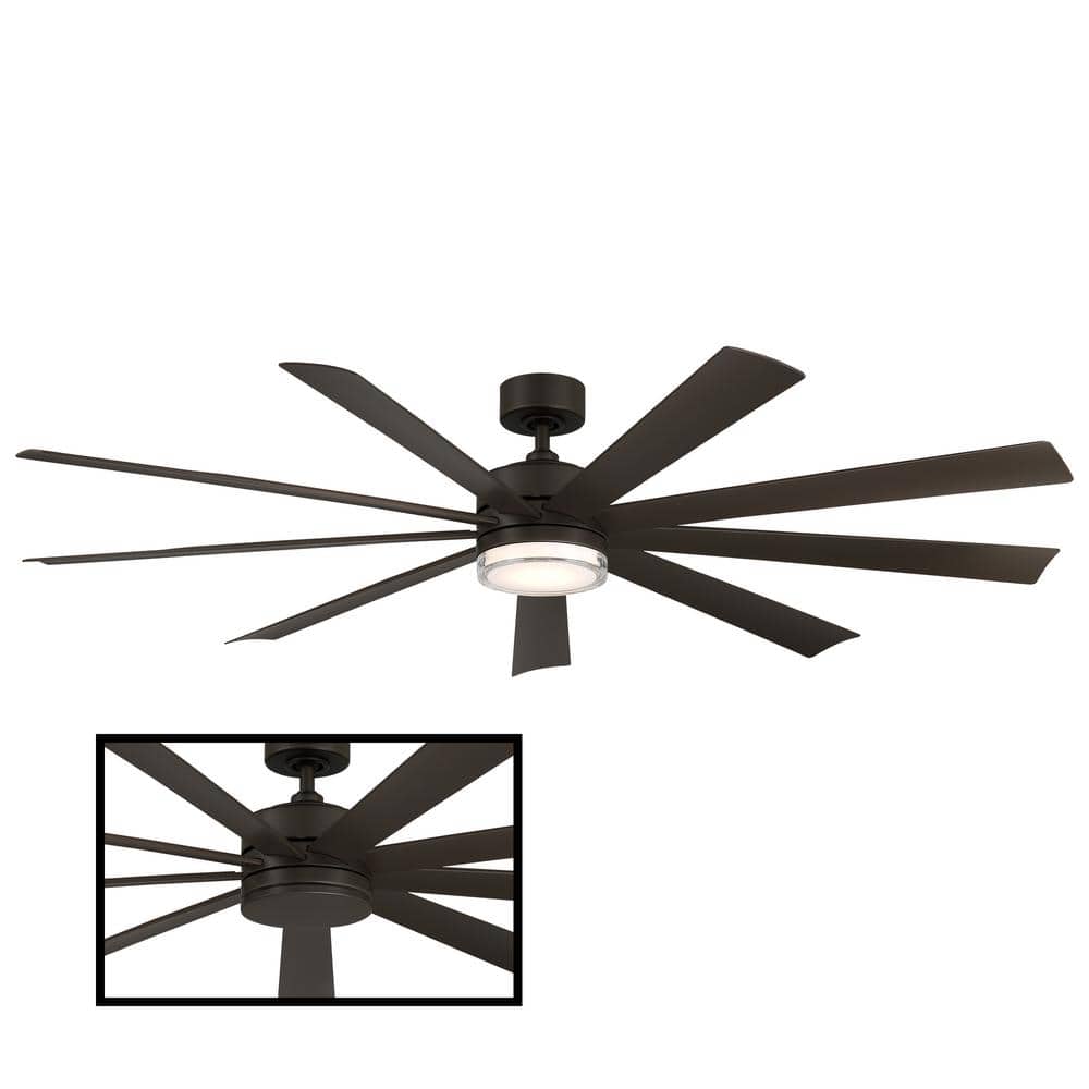 Wynd XL Bronze 72" Smart Ceiling Fan with LED Light and Remote