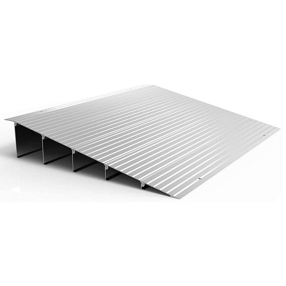 External Connecting Ramp EZ-ACCESS Transitions 5 in. Portable Self Supporting Aluminum Modular ...